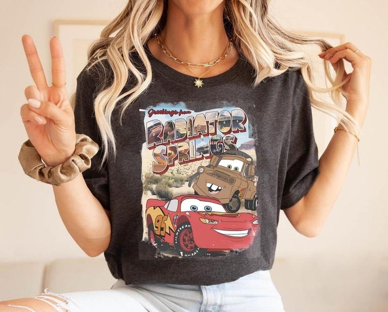 Retro McQ Ueen Cars Movie Lightning Champion Number - Adult & Kids T-Shirts, Sweatshirts & Hoodies apparel design preview 1