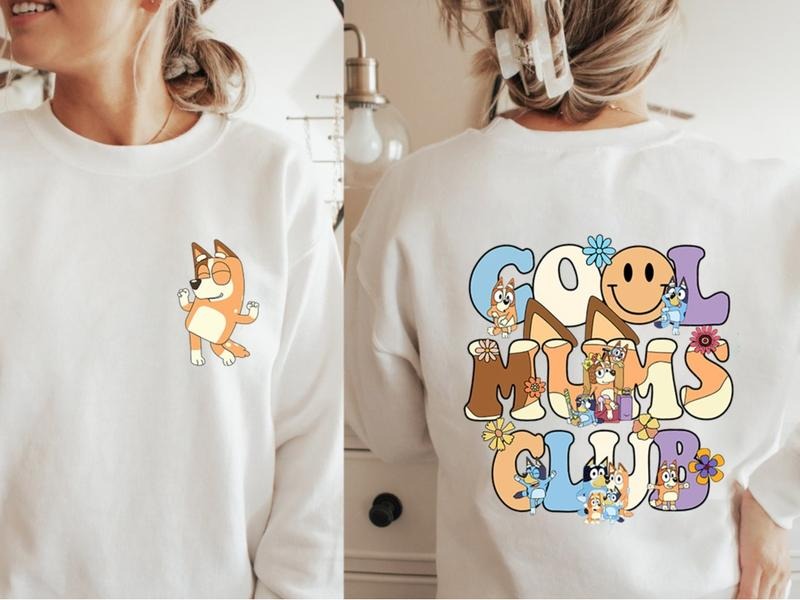 Retro Mom Blueyyy Blueyy Life Funny BBlueyy - Adult & Kids T-Shirts, Sweatshirts & Hoodies apparel design preview 1