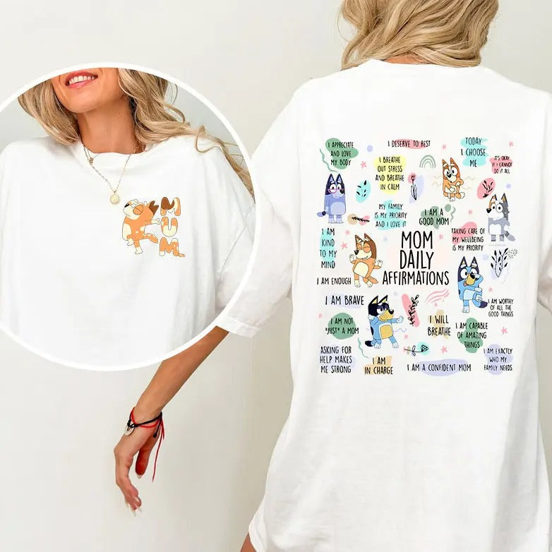 Retro Mum Blueyyy Blueyy Mom Life Funny BBlueyy Shir - Adult & Kids T-Shirts, Sweatshirts & Hoodies apparel design preview 1