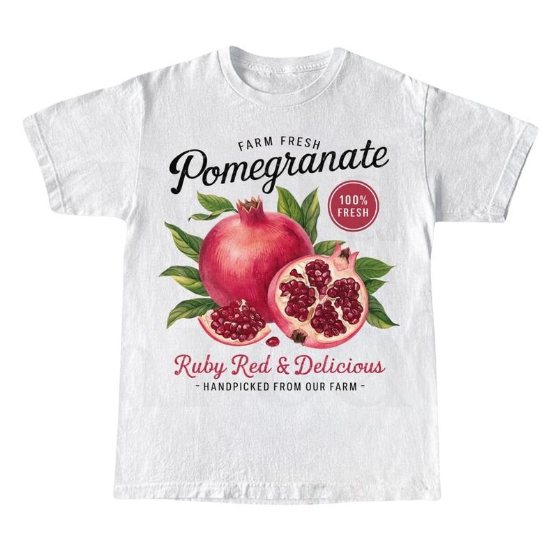 Retro Pomegranate Commercial Vintage Cotton Y2k Cool - Adult & Kids T-Shirts, Sweatshirts & Hoodies apparel design preview 1