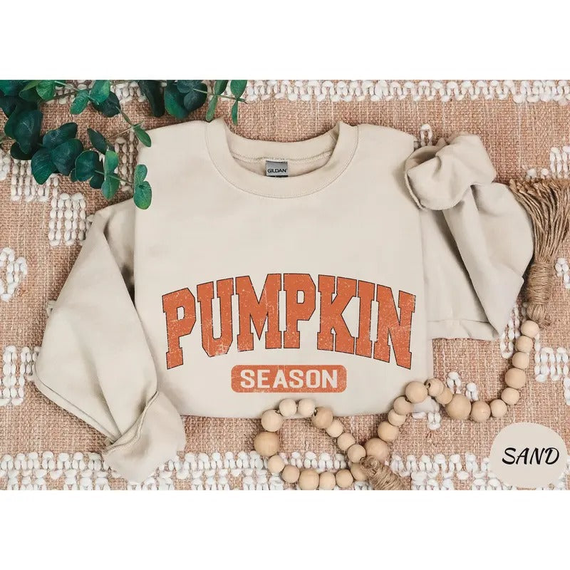 Retro Pumpkin Season Thanksgiving Fall Autumn Cute - Adult & Kids T-Shirts, Sweatshirts & Hoodies apparel design preview 1