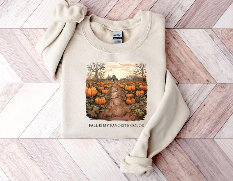 Retro Pumpkin Season Cute Fall Thanksgiving - Adult & Kids T-Shirts, Sweatshirts & Hoodies apparel design preview 1