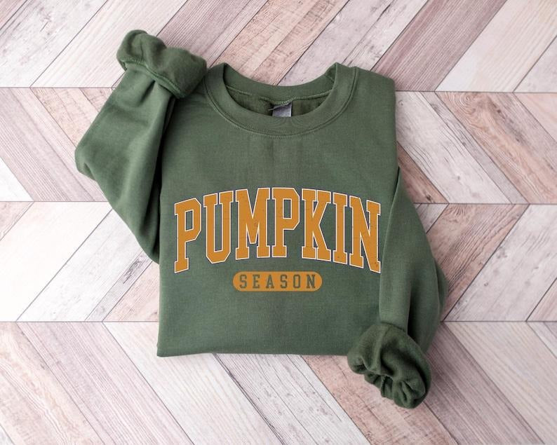 Retro Pumpkin Season Cute Fall Thanksgiving Halloween - Adult & Kids T-Shirts, Sweatshirts & Hoodies apparel design preview 1