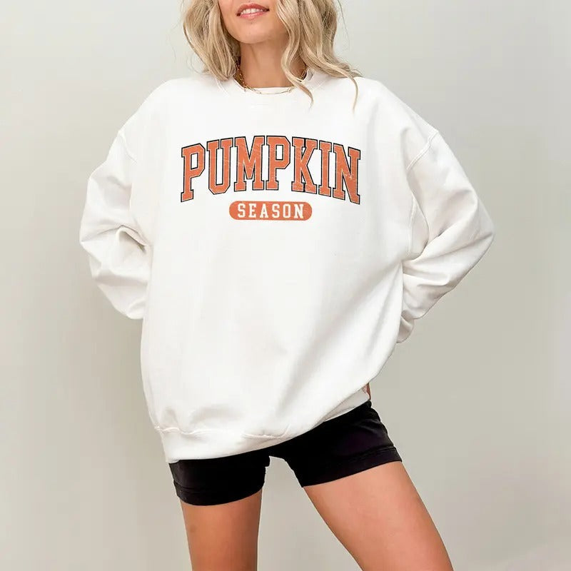 Retro Pumpkin Season Cute Fall Thanksgiving Halloween - Adult & Kids T-Shirts, Sweatshirts & Hoodies apparel design preview 1