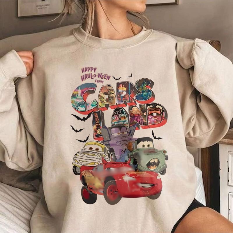 Retro Radiator Springs Cars Movie Halloween Car Trip - Adult & Kids T-Shirts, Sweatshirts & Hoodies apparel design preview 1