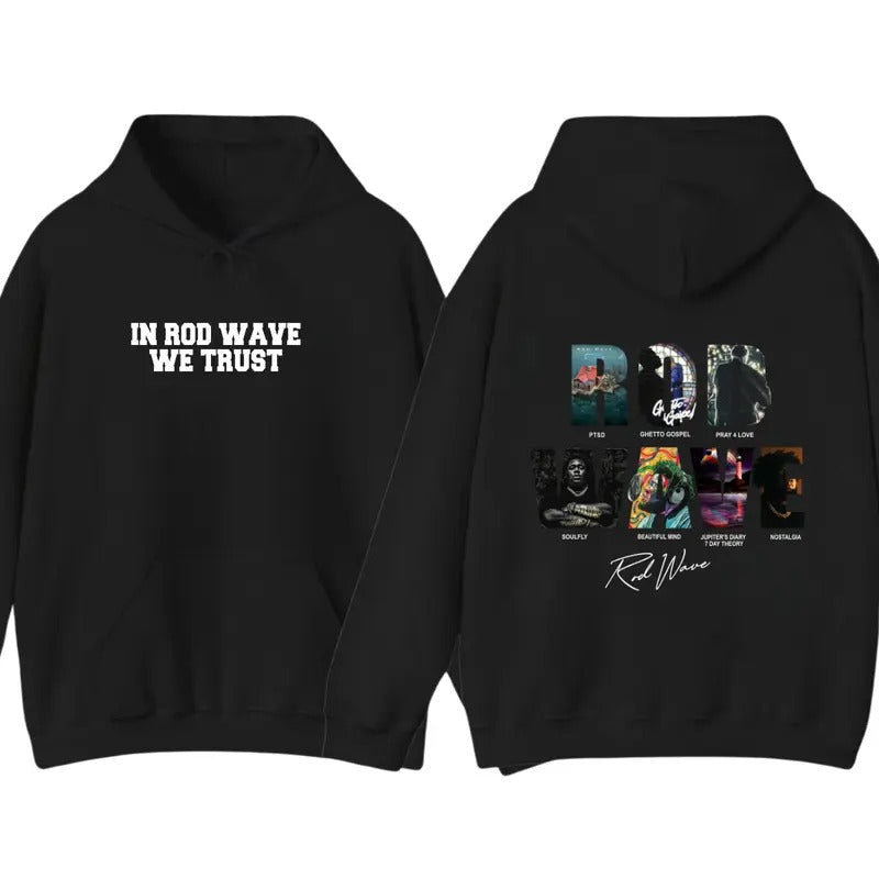 Retro Rapper Full Album Music Rod Wave Trending S 3XL - Adult & Kids T-Shirts, Sweatshirts & Hoodies apparel design preview 1
