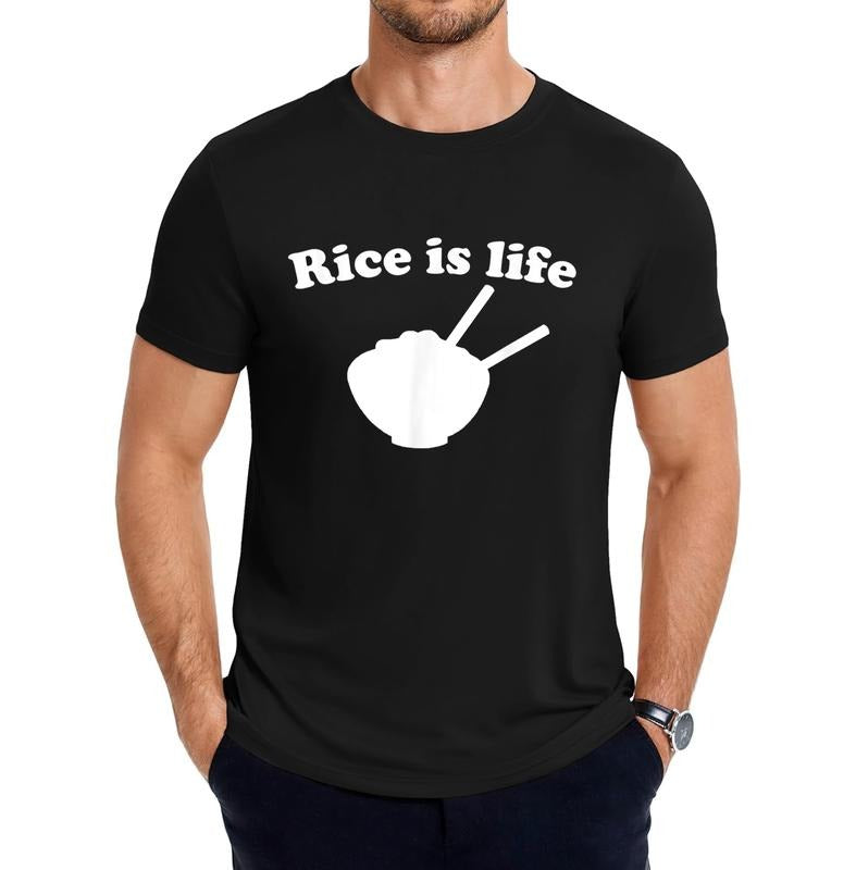 Retro Rice Is Life Filipino Vintage Funny Streetwear - Adult & Kids T-Shirts, Sweatshirts & Hoodies apparel design preview 1