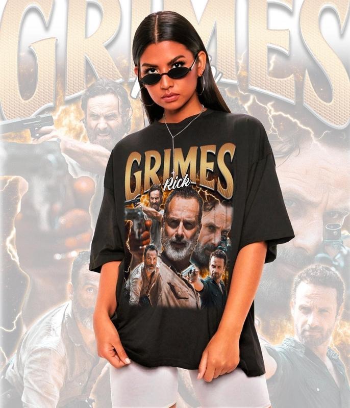 Retro Rick Grimes Andrew Lincoln Daryl Dixon - Adult & Kids T-Shirts, Sweatshirts & Hoodies apparel design preview 1
