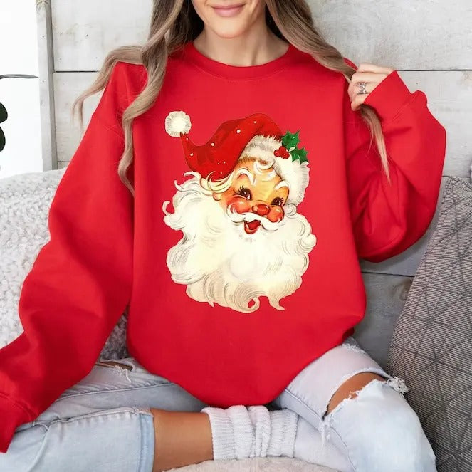 Retro Santa Vintage Claus - Adult & Kids T-Shirts, Sweatshirts & Hoodies apparel design preview 1