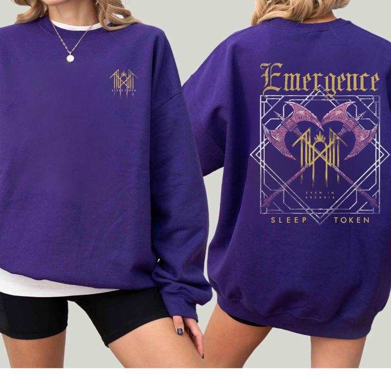Retro Sleep Token Emergence Even Arcadia Tour 2025 - Adult & Kids T-Shirts, Sweatshirts & Hoodies apparel design preview 1