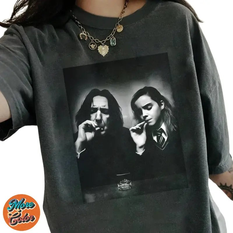 Retro Fantasy HP Snape Hermione Movie Vintage Cotton - Adult & Kids T-Shirts, Sweatshirts & Hoodies apparel design preview 1
