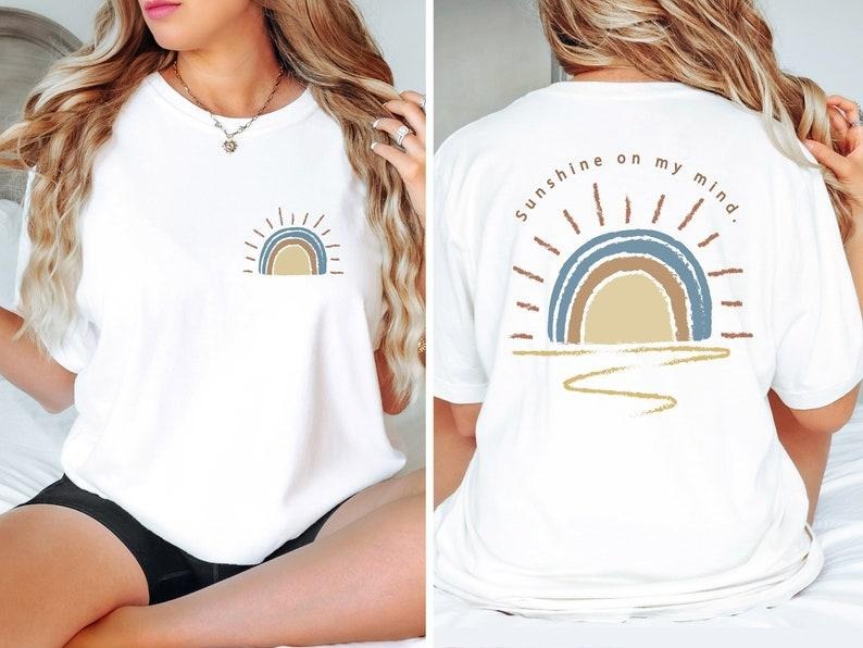 Retro Sun Shine My Mind Summer Vacation Beach Boho - Adult & Kids T-Shirts, Sweatshirts & Hoodies apparel design preview 1
