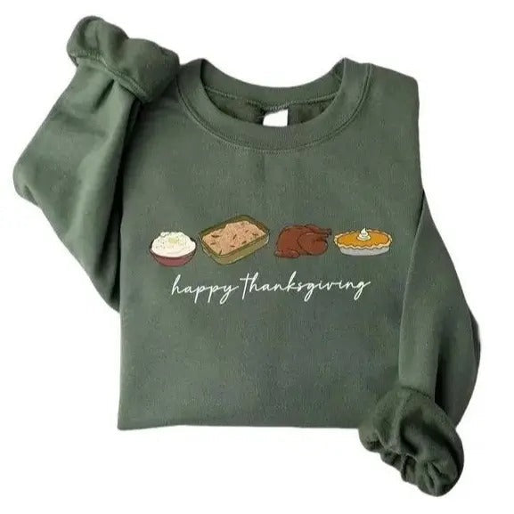 Retro Thanksgiving Inspired Fall Pumpkin Pie - Adult & Kids T-Shirts, Sweatshirts & Hoodies apparel design preview 1