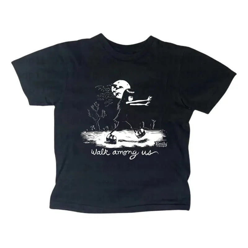 Retro Strange Cat Baby Gothic Emo Girl Y2k Top - Adult & Kids T-Shirts, Sweatshirts & Hoodies apparel design preview 1