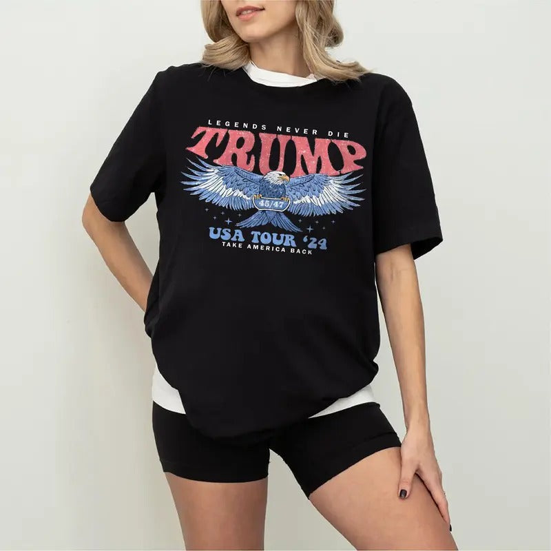 Retro Trump 2024 Election Take America Back - Adult & Kids T-Shirts, Sweatshirts & Hoodies apparel design preview 1
