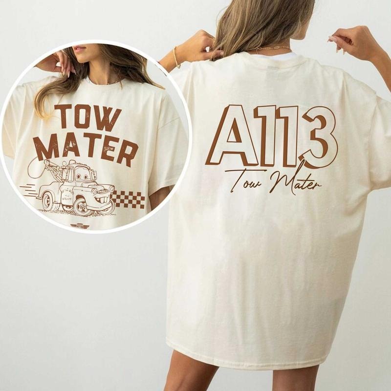 Retro Two Side Mc Que0n Cars Movie Mater Piston Cup - Adult & Kids T-Shirts, Sweatshirts & Hoodies apparel design preview 1