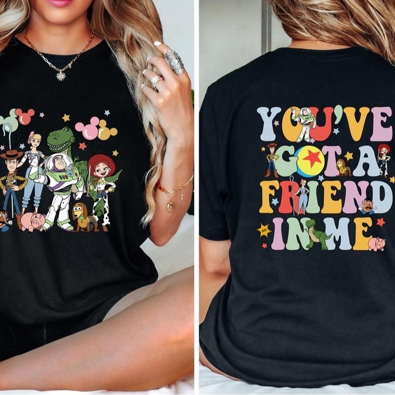 Retro Two Side Toy World You Ve Got Friend Me Lovers - Adult & Kids T-Shirts, Sweatshirts & Hoodies apparel design preview 1