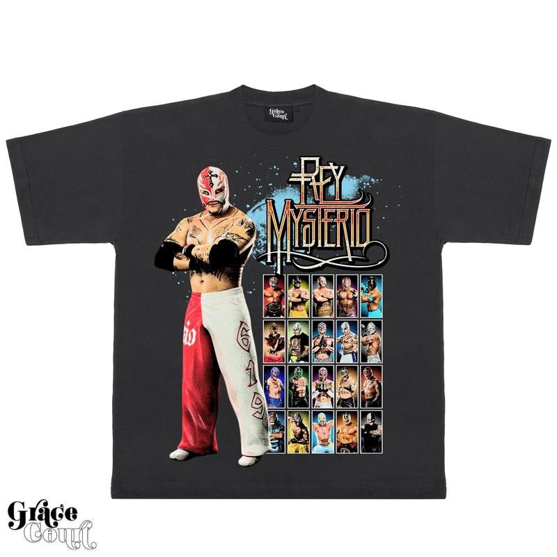 Rey Mysterio VINTAGE SPORT FAN - Adult & Kids T-Shirts, Sweatshirts & Hoodies apparel design preview 1
