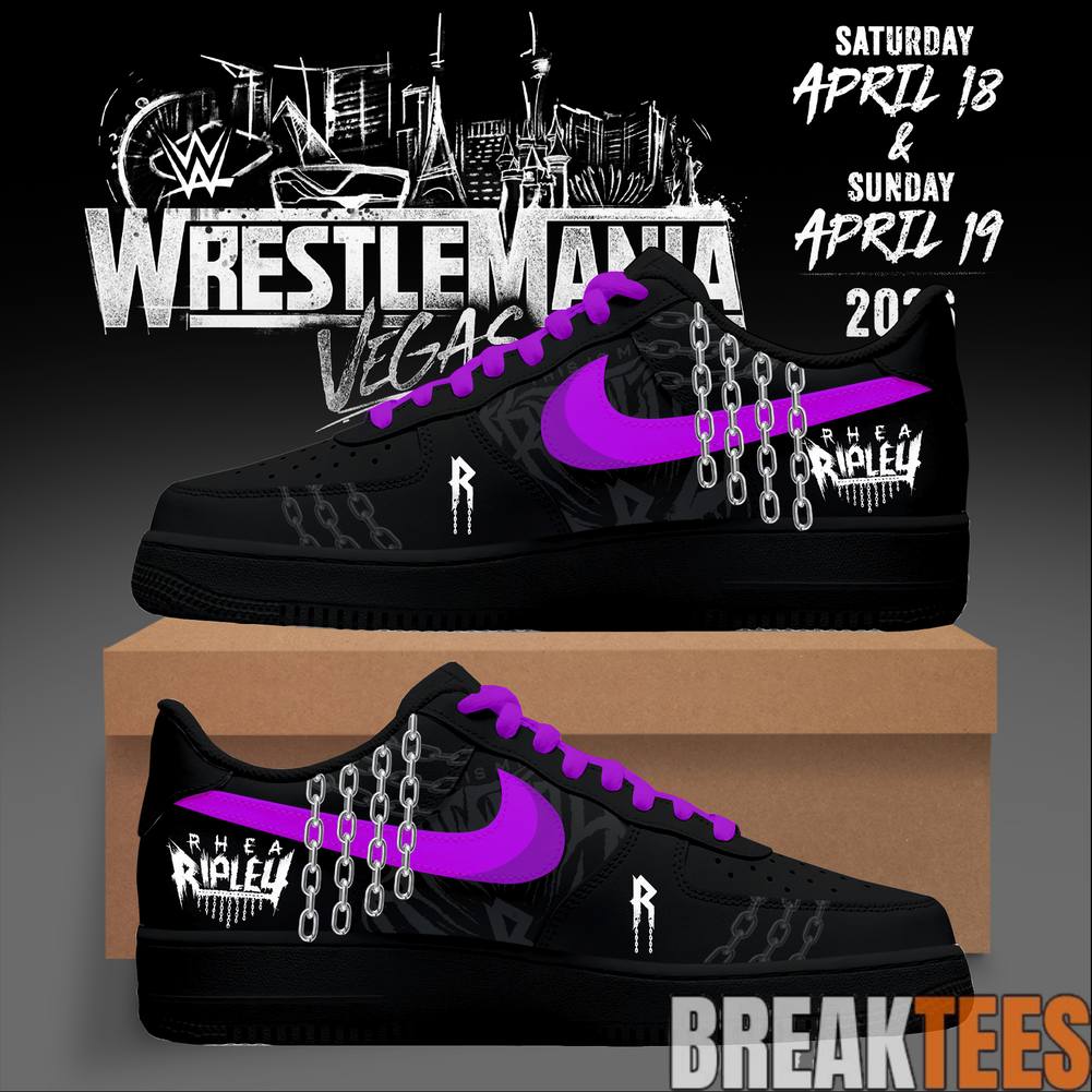 Rhea Ripley Brutality Mode Wrestlemania Air Force 1 - Adult & Kids T-Shirts, Sweatshirts & Hoodies apparel design preview 1