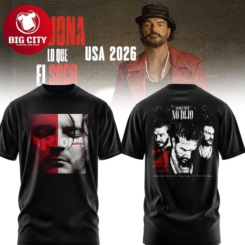 Ricardo Arjona LO QUE EL SECO NO DIJO TOUR Two Sided - Adult & Kids T-Shirts, Sweatshirts & Hoodies apparel design preview 1