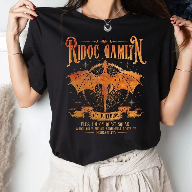 Ridoc Dragon Books Quest Fantasy Squad Gamlyn Storm - Adult & Kids T-Shirts, Sweatshirts & Hoodies apparel design preview 1