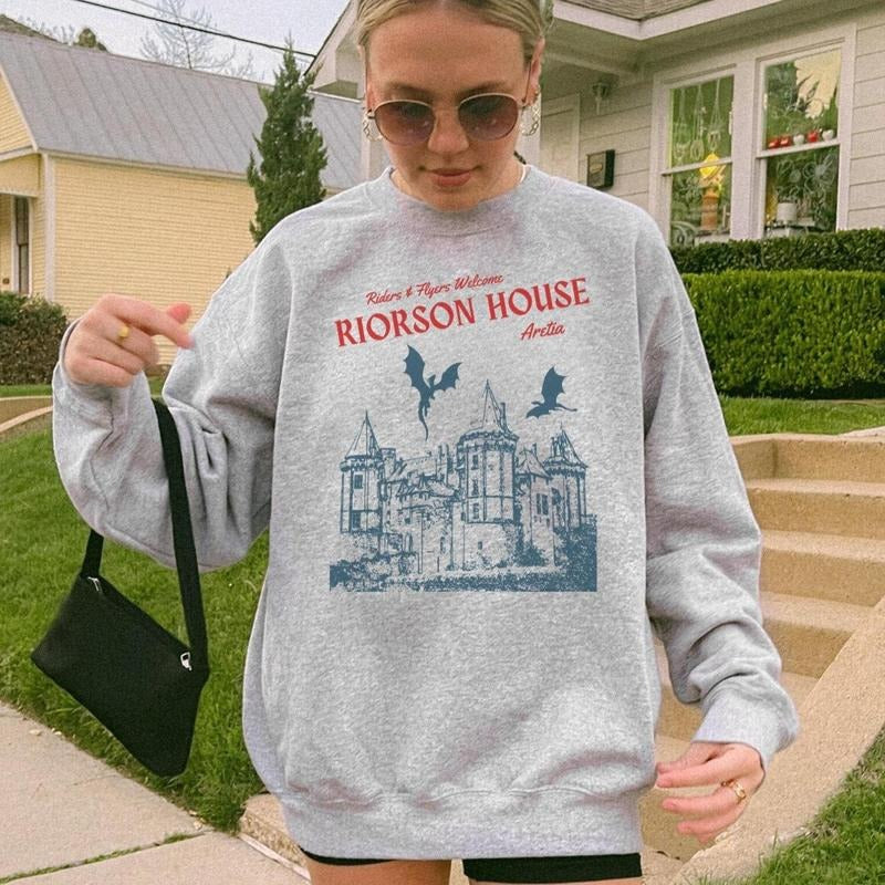 Riorson House Fourth Wing Basgiath War College Xaden - Adult & Kids T-Shirts, Sweatshirts & Hoodies apparel design preview 1