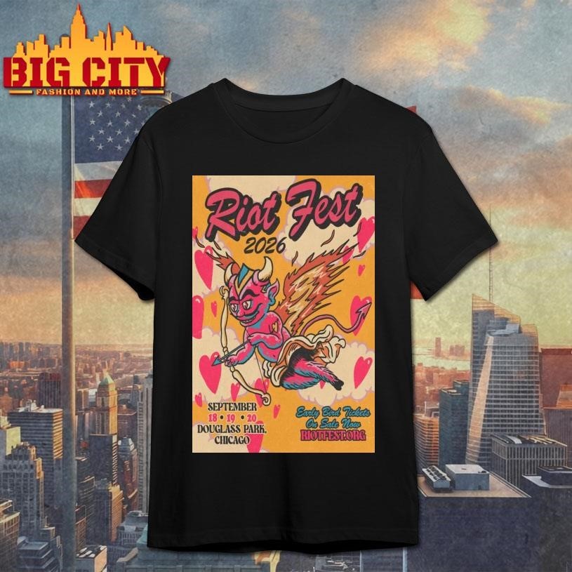 Riot Fest Sept 18-20 2026 Douglass Park Chicago - Adult & Kids T-Shirts, Sweatshirts & Hoodies apparel design preview 1