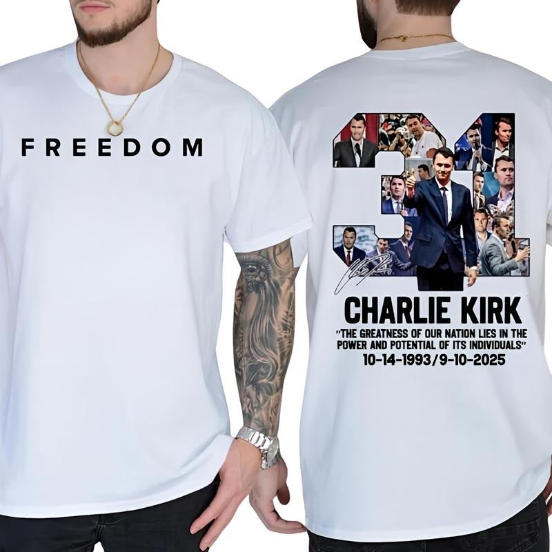 Rip Peace Charlie Kirk 2 Sided Great American - Adult & Kids T-Shirts, Sweatshirts & Hoodies apparel design preview 1
