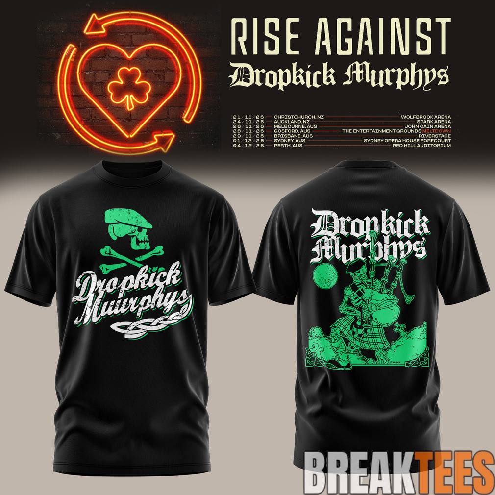 Rise Against x Dropkick Murphys Tour - Adult & Kids T-Shirts, Sweatshirts & Hoodies apparel design preview 1