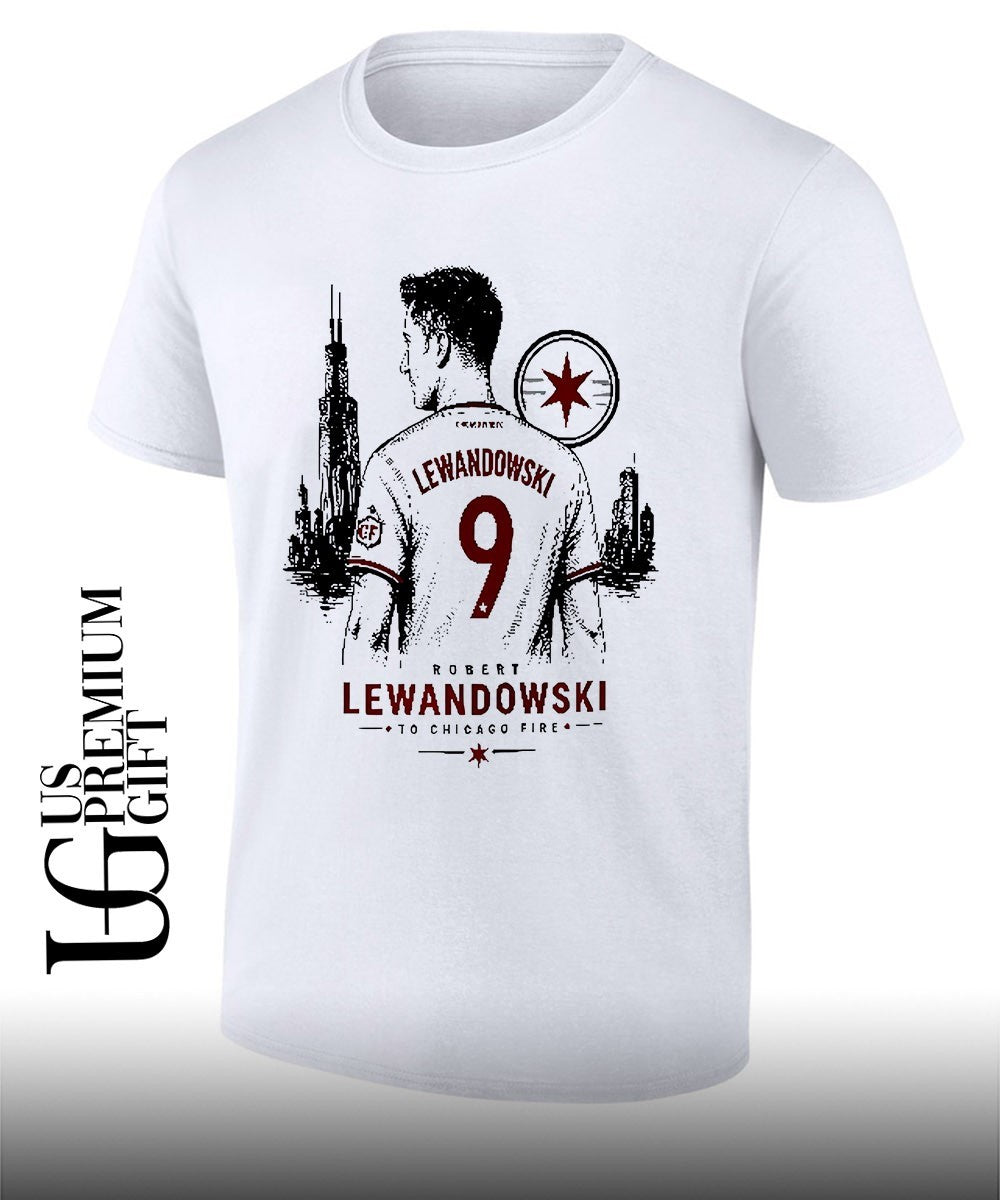 Robert Lewandowski To Chicago Fire - Adult & Kids T-Shirts, Sweatshirts & Hoodies apparel design preview 1
