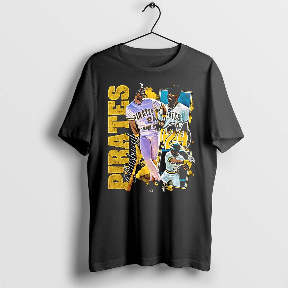 Roberto Clemente Pittsburgh Pirates Baseball Graphic - Adult & Kids T-Shirts, Sweatshirts & Hoodies apparel design preview 1