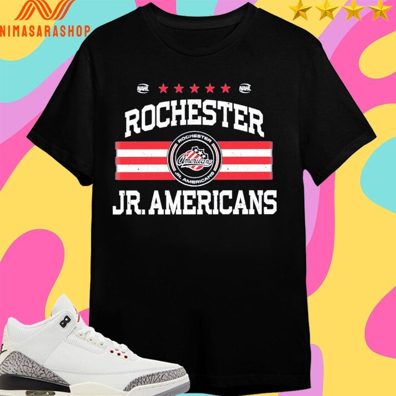 Rochester Jr Americans - Adult & Kids T-Shirts, Sweatshirts & Hoodies apparel design preview 1
