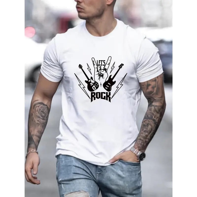 Rock Guitar Short Sleeve Comfy Stretchy Summer Casual - Adult & Kids T-Shirts, Sweatshirts & Hoodies apparel design preview 1