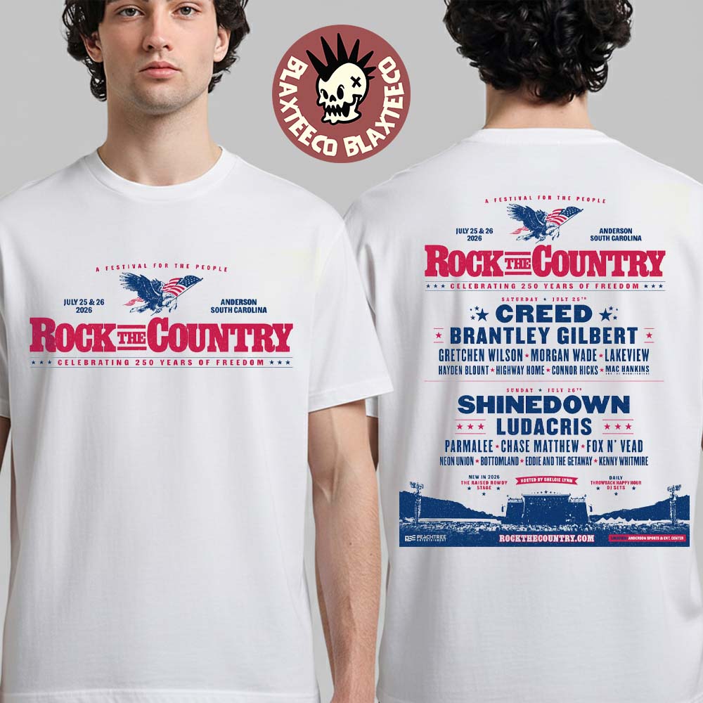 Rock The Country Celebrating 250 Years Of Freedom - Adult & Kids T-Shirts, Sweatshirts & Hoodies apparel design preview 1