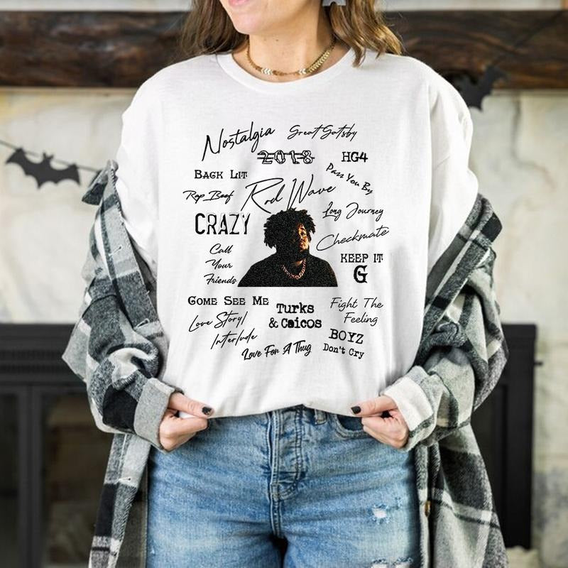 Rod Wave 90s Vintage Nostalgia Concert Fan - Adult & Kids T-Shirts, Sweatshirts & Hoodies apparel design preview 1