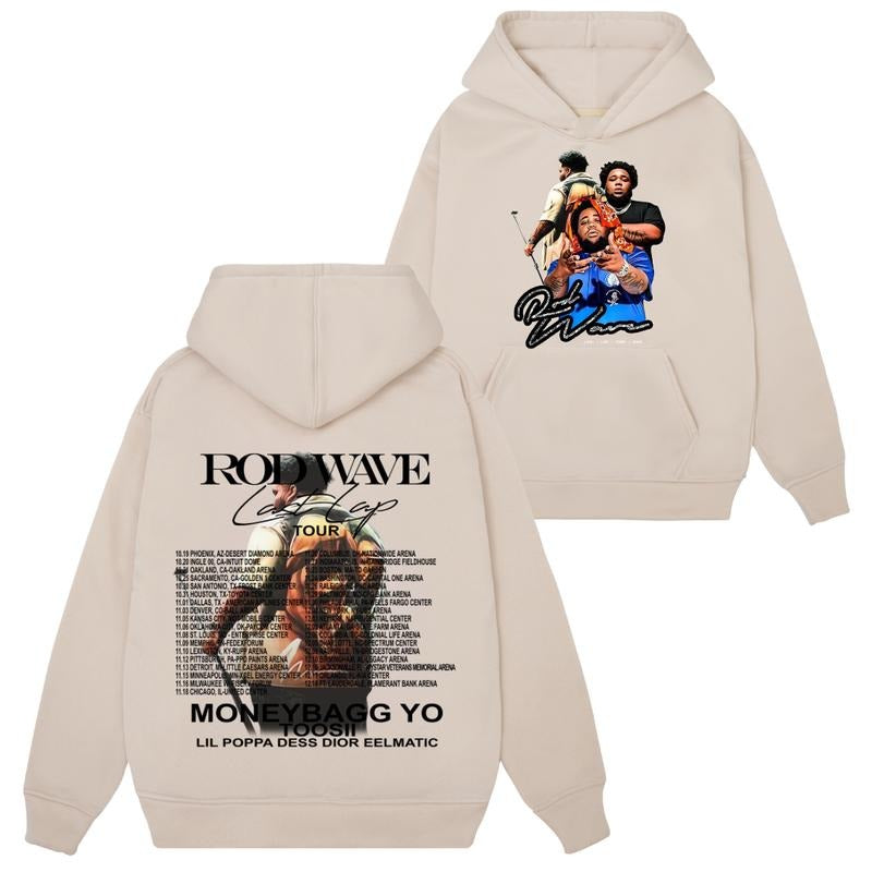 Rod Wave Last Lap Tour 2 Sides Rapper Fan Cotton - Adult & Kids T-Shirts, Sweatshirts & Hoodies apparel design preview 1