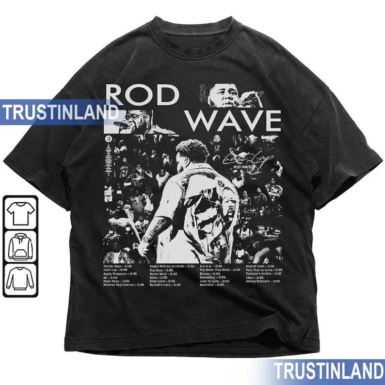 Rod Wave Vintage Last Lap Album Retro Tour Fan - Adult & Kids T-Shirts, Sweatshirts & Hoodies apparel design preview 1