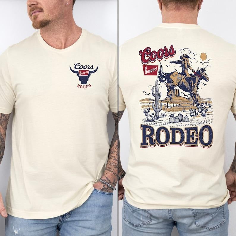 Rodeo 90s Cowboy Vintage 2000s Western Retro Cool - Adult & Kids T-Shirts, Sweatshirts & Hoodies apparel design preview 1