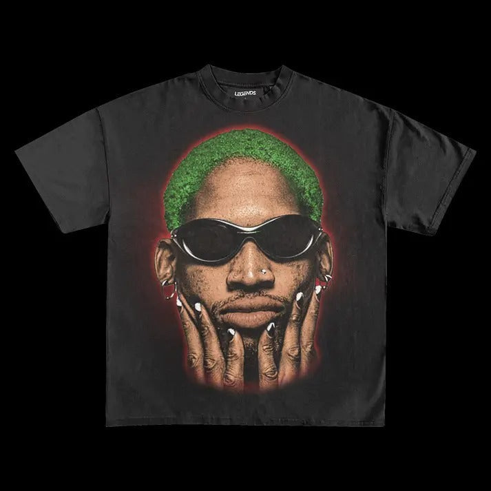 Rodman Big Face Retro Cotton - Adult & Kids T-Shirts, Sweatshirts & Hoodies apparel design preview 1