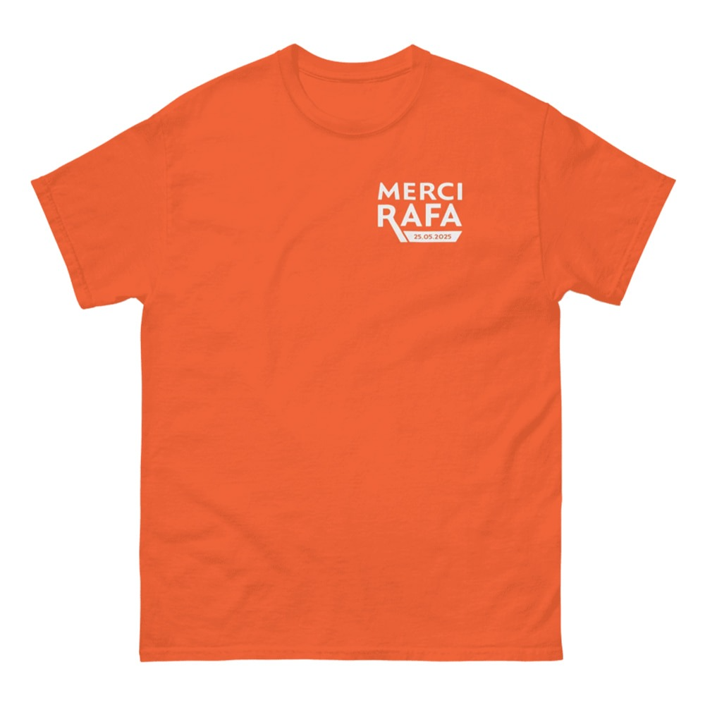 Roland Garros Merci Rafa Rafael Nadal Tribute Tennis - Adult & Kids T-Shirts, Sweatshirts & Hoodies apparel design preview 1