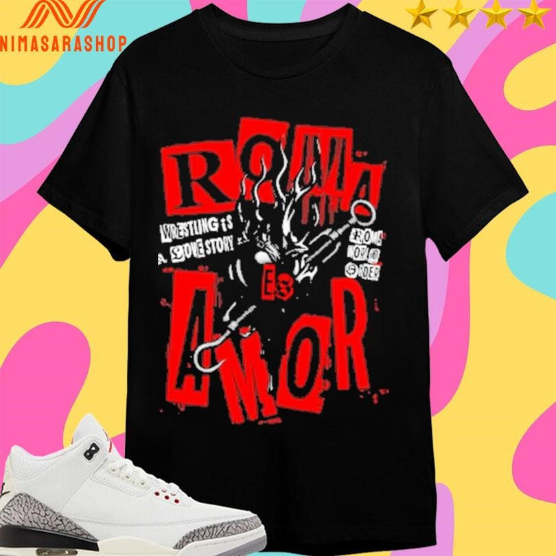 Roma Amor Wrestling Pierced My Heart - Adult & Kids T-Shirts, Sweatshirts & Hoodies apparel design preview 1