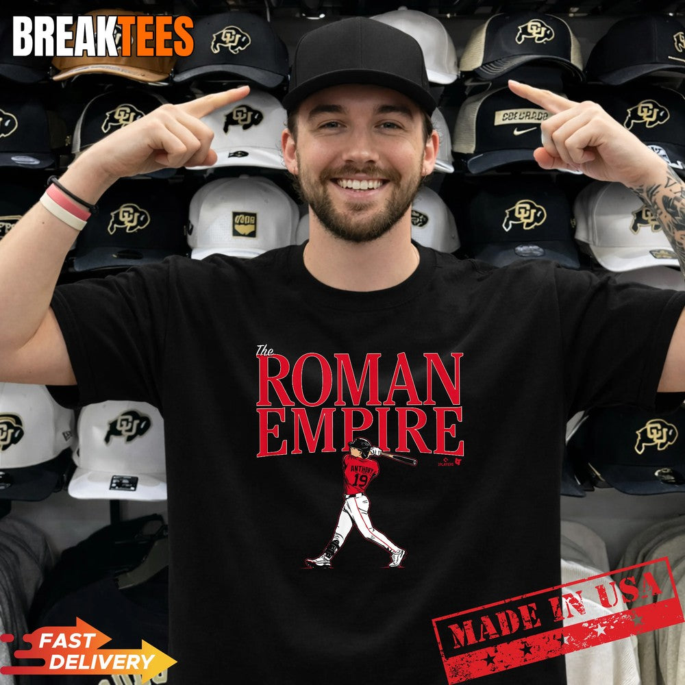 Roman Anthony The Empire Boston Baseball - Adult & Kids T-Shirts, Sweatshirts & Hoodies apparel design preview 1