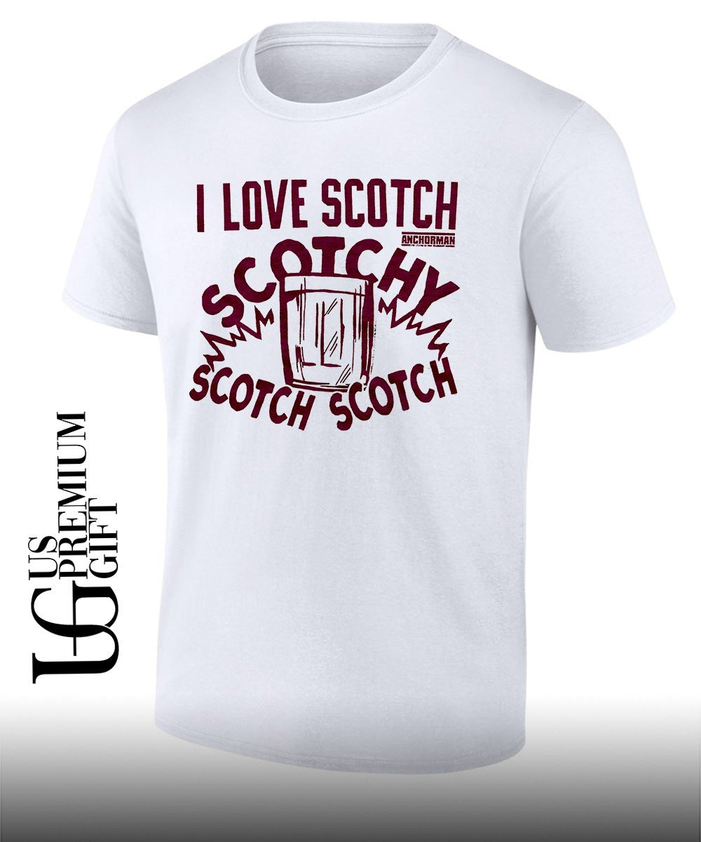 Ron Burgundy Anchorman I Love Scotch Scotchy - Adult & Kids T-Shirts, Sweatshirts & Hoodies apparel design preview 1