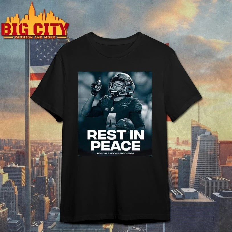 Rondale Moore Rest In Peace 2000 2026 - Adult & Kids T-Shirts, Sweatshirts & Hoodies apparel design preview 1