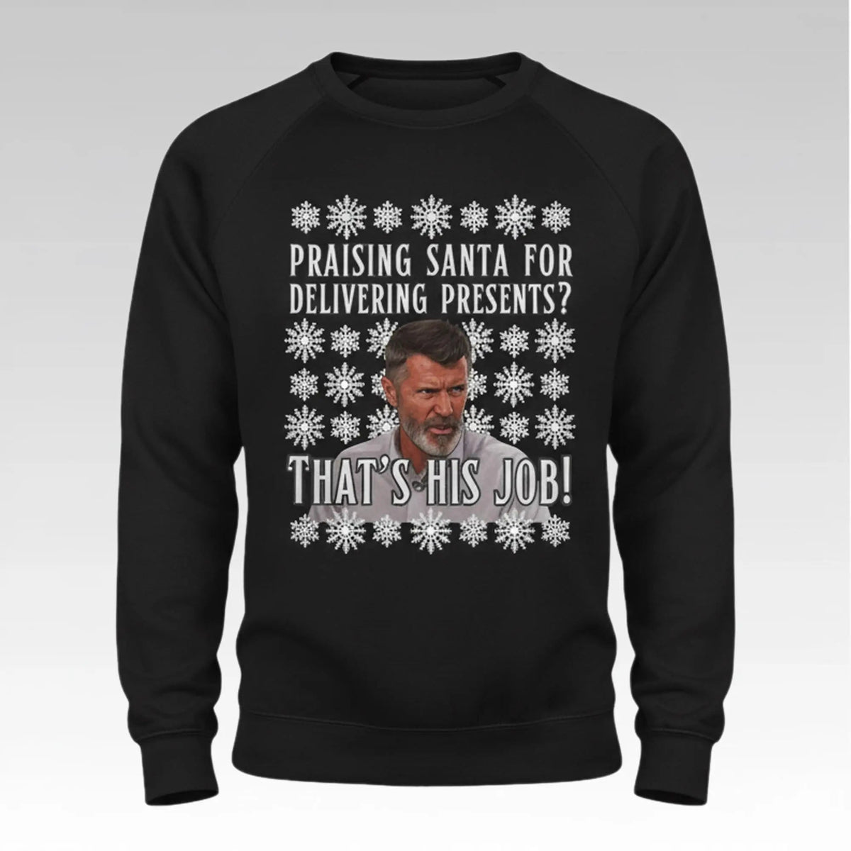 Rooney Praising Santa For Delivering Presents That’s His Jobl Ugly Christmas Sweater - Holiday Gift product image