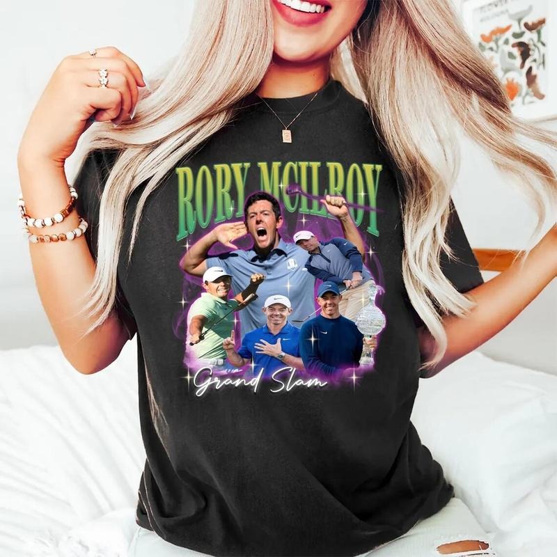 Rory Mcilroy Vintage Masters Tournament 2025 Golf Fan - Adult & Kids T-Shirts, Sweatshirts & Hoodies apparel design preview 1
