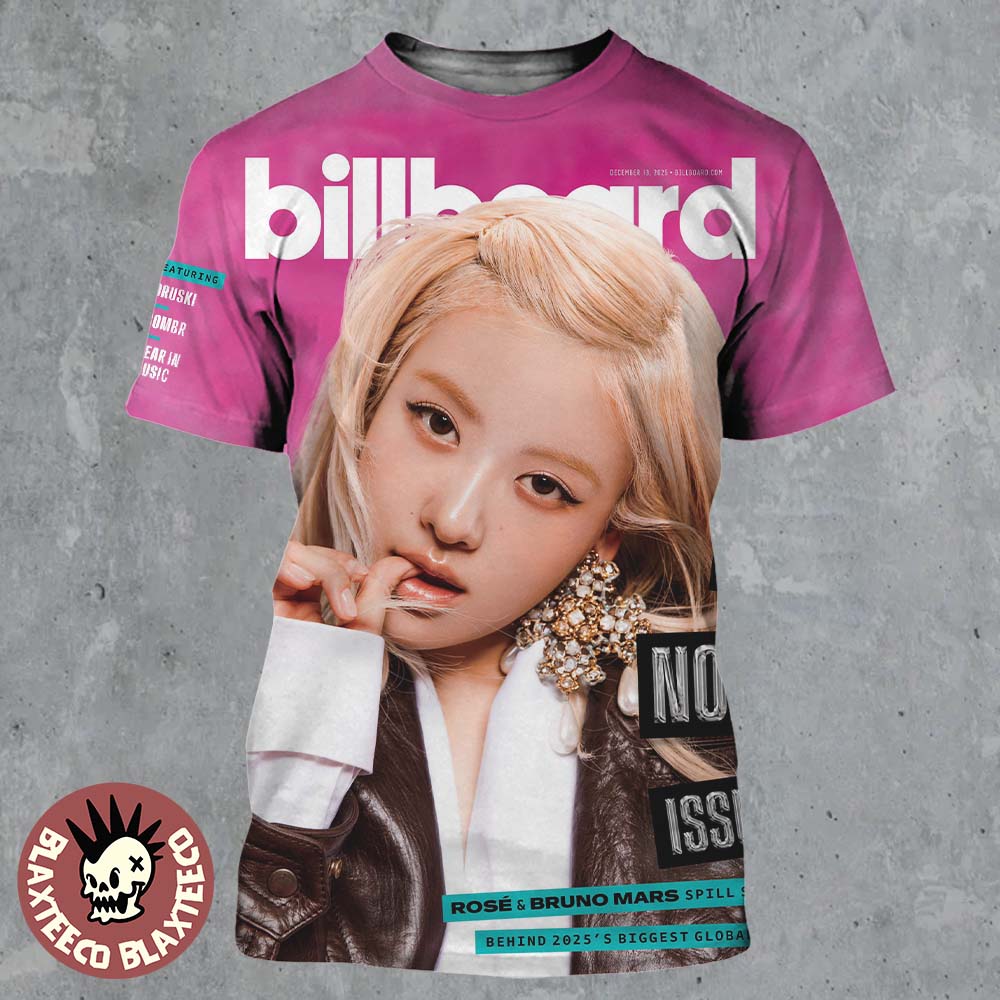 Rose BlackPink Graces The Cover Of Billboard No 1s - Adult & Kids T-Shirts, Sweatshirts & Hoodies apparel design preview 1