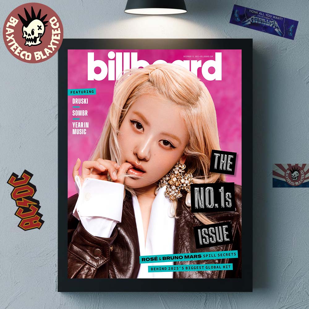 Rose BlackPink Graces The Cover Of Billboard No 1s - Adult & Kids T-Shirts, Sweatshirts & Hoodies apparel design preview 1