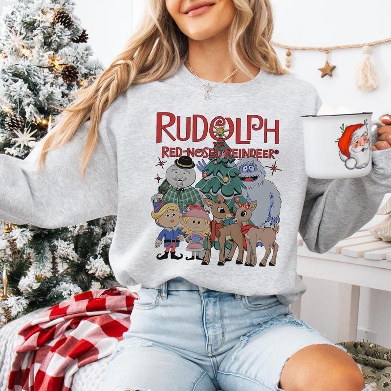 Rudolph Red Nosed Reindeer Xmas Movie - Adult & Kids T-Shirts, Sweatshirts & Hoodies apparel design preview 1