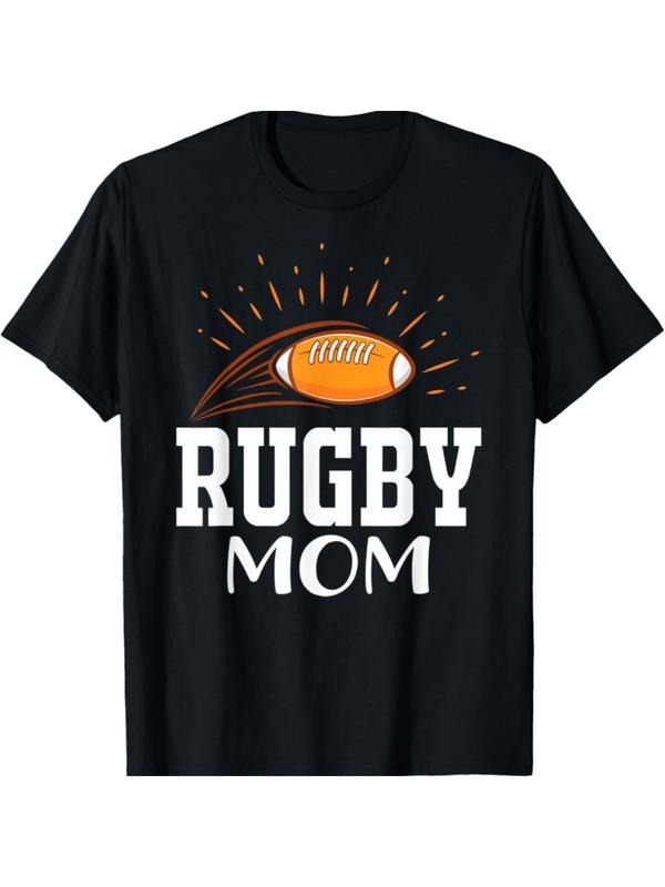 Rugby Mom I Player Family Cotton Menswear - Adult & Kids T-Shirts, Sweatshirts & Hoodies apparel design preview 1